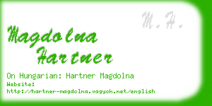magdolna hartner business card